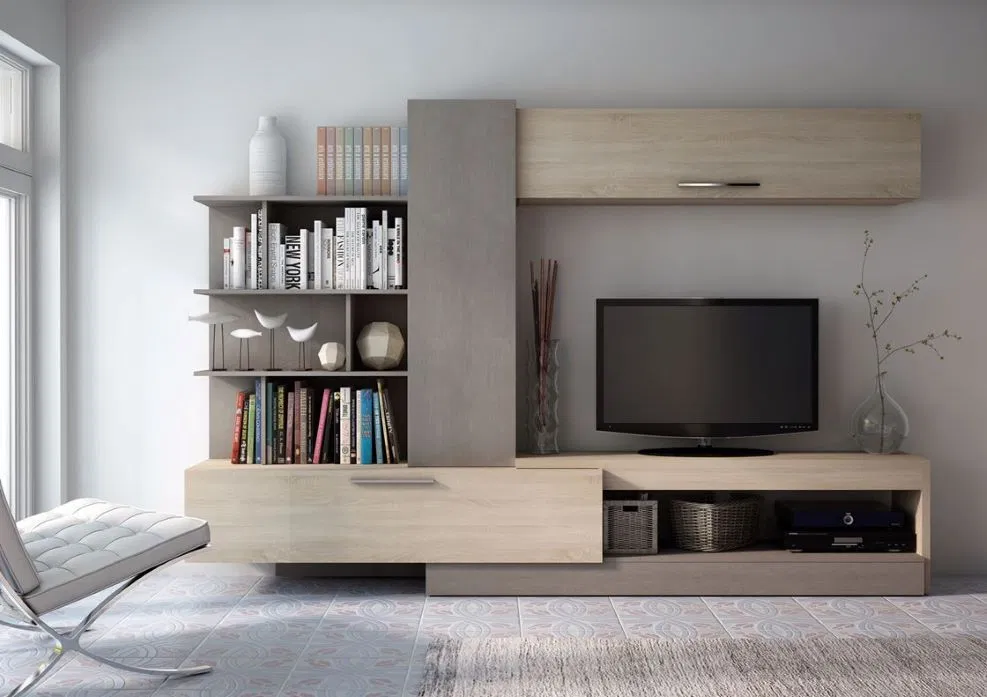 rekomendasi desain meja tv untuk ruang keluarga
